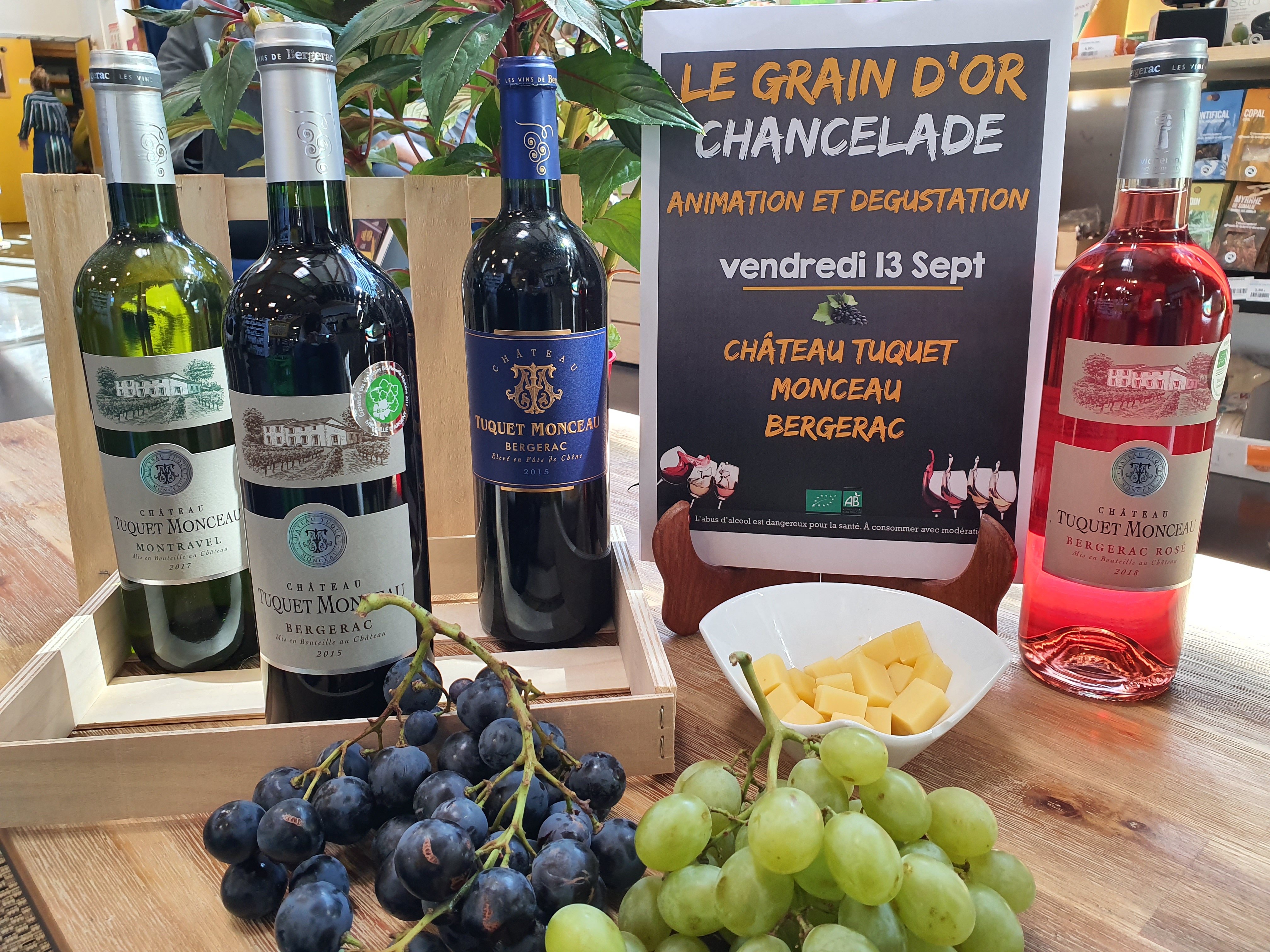 Dégustation Château Tuquet Monceau vendredi 13 septembre Dégustation Château Tuquet Monceau vendredi 13 septembre